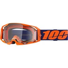 100% Percent ARmatic Neon Orange Clear Goggles
