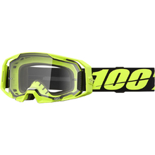 100% Percent ARmatic Neon Yellow Clear Goggles