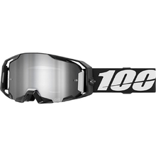 100% Percent ARmatic Black Silver Flash Mirror Goggles