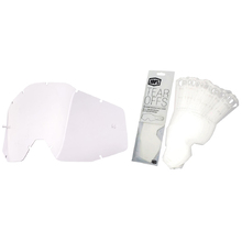 100% RaceCraft, Accuri & Strata Clear Lens + 20pk Tearoffs Kit
