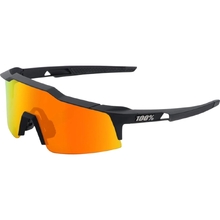 100% Percent Speedcraft Soft Tact Black/Hiper Red Multilayer Mirror Sunglasses