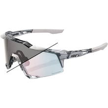 100% Percent Speedcraft Polished Translucent Grey/Rose Gold Mirror Photochromic Sunglasses