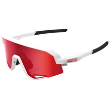 100% Percent Slendale Matte White/Hiper Red Multilayer Mirror Sunglasses