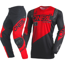 Oneal 2027 Element Factor Black/Red Kids Gear Set