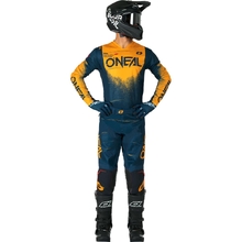Oneal 2026 Hardwear Flow Navy/Tangerine Gear Combo