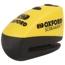 Oxford Screamer 7 Yellow/Black Alarm Disc Lock
