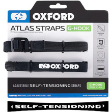 Oxford Atlas 17mm x 1.2m Black Replacement G-Hook Pair