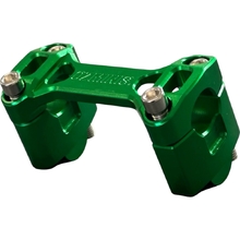 Ozminis Kawasaki KLX110/L 02-25 30mm Green Bar Riser