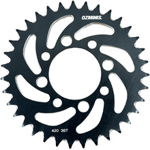 Ozminis Kawasaki KLX110/L 02-25 Black Spiral Rear Sprocket - 35T