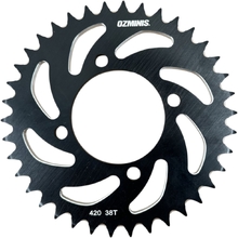 Ozminis Kawasaki KLX110 Black Spiral Rear Sprocket - 38T