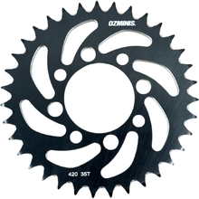 Ozminis Yamaha TTR110 Black Spiral Rear Sprocket - 35T