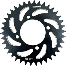 Ozminis Yamaha TTR110 08-25 Black Spiral Rear Sprocket - 38T