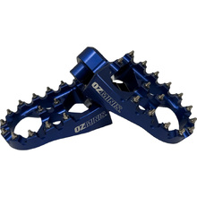 Ozminis YZ Style Blue Step Up Mount Footpegs