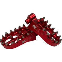 Ozminis YZ Style Red Step Up Mount Footpegs