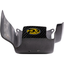 P3 Carbon KTM/Husqvarna 250-300 SX/TC 23-25 Skid Plate w/ Linkage Guard