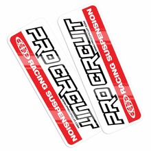 Pro Circuit Racing Suspension Red Fork Decals