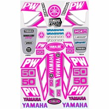 MCS Yamaha PW50 Pink Sticker Kit
