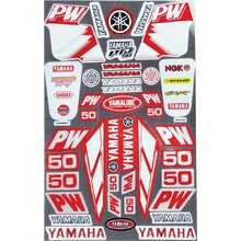 MCS Yamaha PW50 Red Sticker Sheet