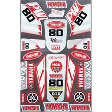 MCS Yamaha PW80 83-15 Red Sticker Sheet