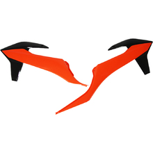 Racetech KTM SX/SXF 19-21 EXC/EXCF 20-21 Black/Orange Radiator Shrouds