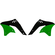 Racetech Kawasaki KX250F 06-08 Black/Green Radiator Shrouds