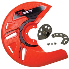 Racetech KTM SX/SX-F/EXC/EXC-F 15-27 Neon Orange Front Disc Cover & Mounting Kit