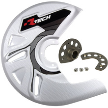 Racetech Kawasaki KX450F 19-23 White Front Disc Cover & Mounting Kit