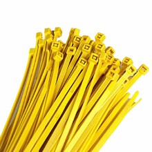 Racetech 4.8 x 280mm Yellow Cable Ties - 100 Pack