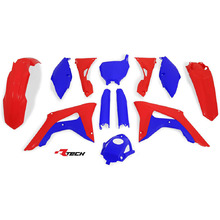 Racetech Honda CRF450R 17-18 CRF250R 18 Limited Edition Red Blue Plastics Kit