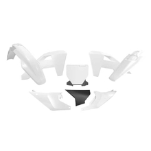 Racetech Husqvarna TC/FC 25-27 White/Black Plastics Kit