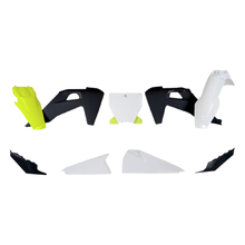 Racetech Husqvarna TC/FC 19-22 White/Black/Yellow Plastics Kit