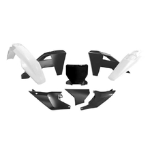 Racetech Husqvarna TC/FC 25-27 Black/White Plastics Kit