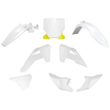 Racetech Husqvarna TC85 25-27 OEM White/Lemon Yellow Plastics Kit