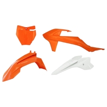 Racetech KTM 50SX 16-23 Orange/White Plastics Kit