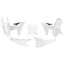 Racetech KTM 125-450 SX/SXF 23-24 White/Black Plastics Kit