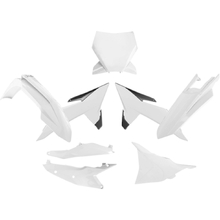 Racetech KTM SX/SXF 25-27 White/Black Plastics Kit