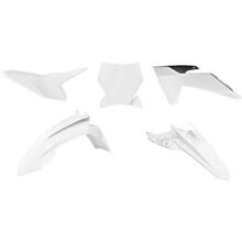 Racetech KTM 50 SX 24-27 White/Black Plastics Kit