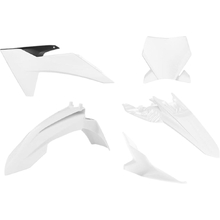 Racetech KTM 65 SX 24-27 White/Black Plastics Kit