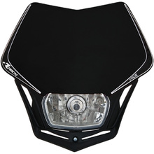 Racetech V-Face Black Headlight