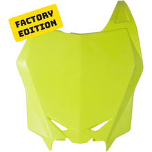 Racetech Suzuki RMZ250-450 08-18 Neon Yellow Factory Front Number Plate