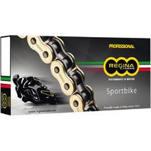 Regina Chain 525 ZRP Sportbike Series 120L Gold Chain