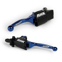 RHK Quantum Flex Kawasaki/Yamaha Blue Brake/Clutch Lever Set