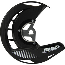 RHK Kawasaki KX/KXF/KLX Black Front Disc Guard With Mount