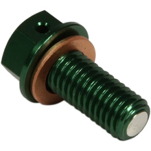 RHK Kawasaki KLX450 08-24 KX450F 06-15 Green Magnetic Drain Plug