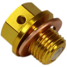 RHK CRF450 09-15 RMZ450 08-27 Gold Magnetic Drain Plug