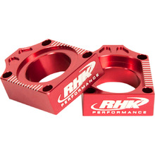 RHK Honda CR125-250 02-07 CRF450R 02-08 Red Axle Blocks
