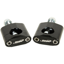 RHK 12mm Bolt Black Tapered Handlebar Mounts/Risers