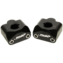 RHK 7/8" 20mm Black Handlebar Riser Mounts