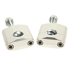 RHK 7/8" 30mm Silver Handlebar Riser Mounts
