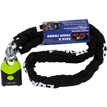 Lok-Up Black/Fluro Chain and Padlock